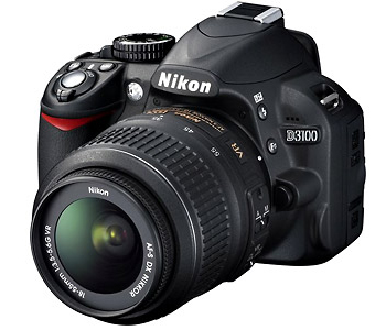 Nikon D3100 Kit mit 18-55mm Objektiv mieten
